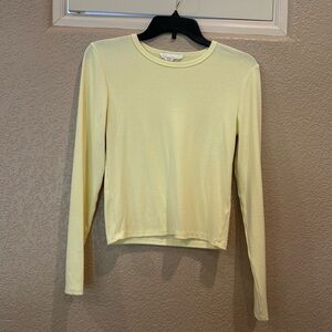 Olive & Oak Yellow Fitted Long Sleeve T-Shirt